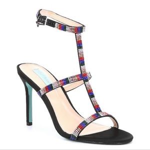 Betsey Johnson Multicolor Strappy Heels